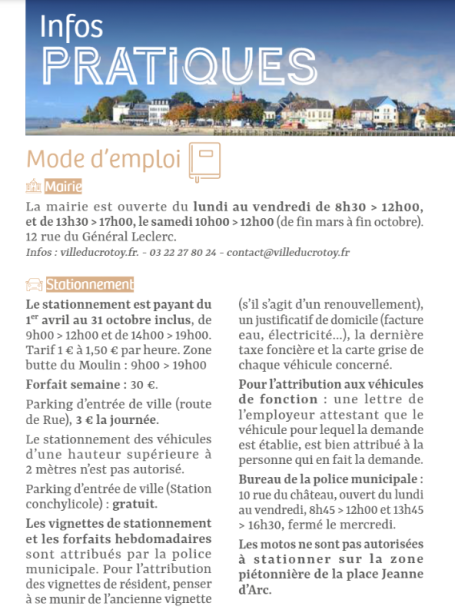 Infos pratiques
